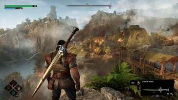 Na foto: Uma captura de tela do jogo Blades of Fire.