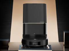 O Dreame X40 Pro Ultra pode ser colocado sob móveis baixos graças à sua torre LiDAR retrátil. (Fonte da imagem: Dreame)