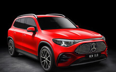 Mercedes GLB 2026: variantes elétricas e híbridas leves planejadas para meados de 2026. (Fonte da imagem: TopElectricSUV - Render)