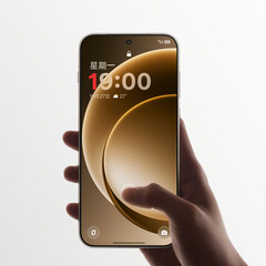 Imagem teaser oficial do OnePlus 15 mostrando a frente do telefone com a data de 27 de outubro na tela de bloqueio. (Fonte da imagem: OnePlus no Weibo)