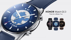 O relógio GS 3 está disponível nas cores Classic Gold, Ocean Blue e Midnight Black. (Fonte da imagem: Honor)