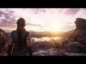 Uma imagem mostrando Senua e um ambiente em Senua's Saga: Hellblade II.