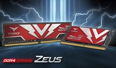 Equipe Grupo T-FORCE ZEUS DDR4 e SO-DIMM DDR4 kits (Fonte: Team Group)