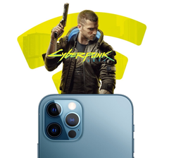 O Cyberpunk 2077 funciona bem em Android e em dispositivos iOS. (Fonte da imagem: Apple & CD Projekt Red)