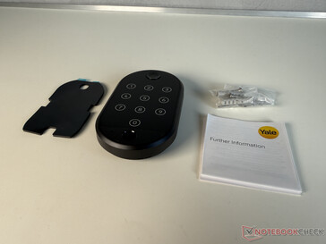 Escopo de fornecimento do Yale Smart Keypad 2 - Fingerprint