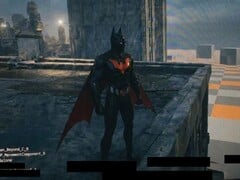 Imagem vazada do jogo Batman Beyond de uma versão inicial de desenvolvimento.