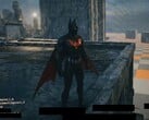 Imagem vazada do jogo Batman Beyond de uma versão inicial de desenvolvimento.