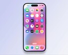Renderização mostrando ícones de aplicativos arredondados de uma suposta versão quase final do iOS 19. (Fonte da imagem: fpt no YouTube)