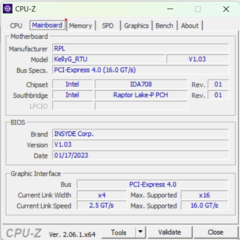 Placa-mãe CPU-Z