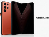 Um relato de como o próximo Galaxy Z Fold poderia parecer se a Samsung adotasse o painel traseiro do Galaxy S22 Ultra. (Fonte da imagem: @WilliamFaix)