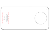 É assim que o Nokia X20 (TA-1341) será visto de trás, de acordo com um desenho da FCC. (Fonte da imagem: FCC)
