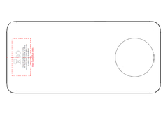 É assim que o Nokia X20 (TA-1341) será visto de trás, de acordo com um desenho da FCC. (Fonte da imagem: FCC)