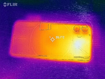 Imagens térmicas - parte traseira