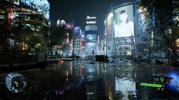 Na imagem: uma captura de tela da jogabilidade de Ghostwire: Tokyo.