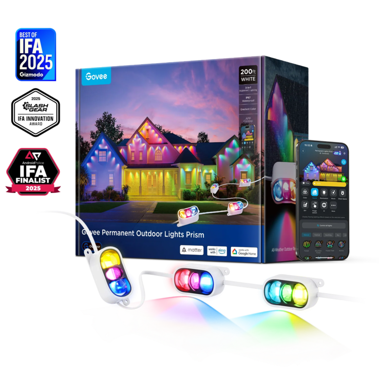 A Govee Permanent Outdoor Lights Prism. (Fonte da imagem: Govee)