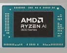 Uma foto promocional das APUs Ryzen AI série 300 com uma Radeon 890M iGPU RDNA 3.5