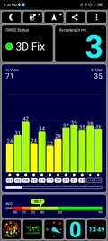 Recepção GPS ao ar livre