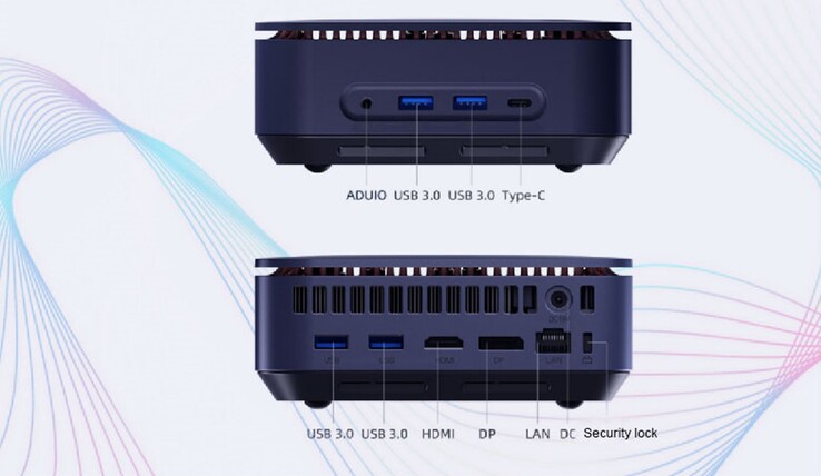 Portos externos do Ace Magician TK11-A0 (Fonte: Minipc Union)