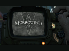 The Elder Scrolls: Morrowind rodando no Pip Boy do Fallout 4