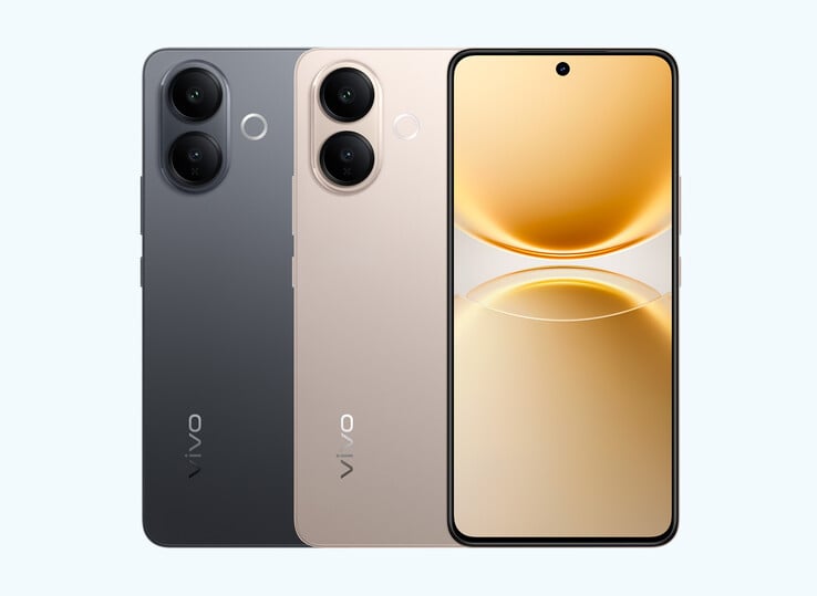 O Vivo V70 Lite vem nas cores dourada e preta