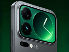 A Xiaomi parece estar revisitando o conceito de tela secundária do Mi 11 Ultra. Na foto: Versão aprimorada por IA da foto que vazou. (Fonte da imagem: Ice Universe)