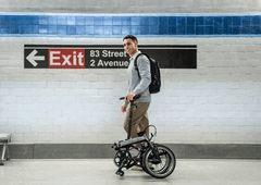 A e-bike Dahon K-Feather apresenta um design dobrável em três etapas (Fonte da imagem: Dahon)
