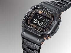 O MRG-B5000HT-1 usa um LCD negativo para combinar com o discreto acabamento cinza-escuro do revestimento DLC (Fonte da imagem: Casio)