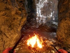 Prólogo: Go Wayback! se concentrará fortemente na temperatura corporal e na necessidade de se manter aquecido na natureza selvagem. (Fonte da imagem: Epic Games Store)