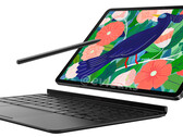 A Galaxy Tab S7 com sua caneta S e acessório de capa de livro. (Fonte da imagem: Evan Blass)