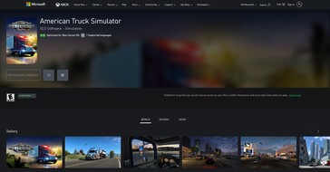 Listagem do American Truck Simulator na Xbox Store (Fonte da imagem: Xbox)