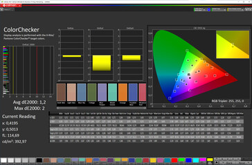 Cores (perfil: Natural; espaço alvo de cor: sRGB)