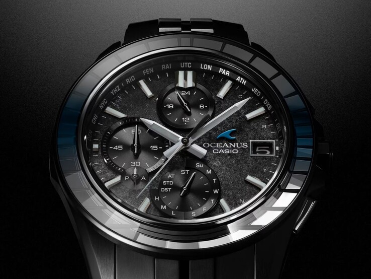 O relógio Casio Oceanus Manta OCWS7000CN1A