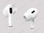 O AirPods Pro 2 parece ser uma revisão sutil do modelo atual de saída. (Fonte da imagem: 52audio)