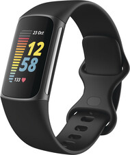 Carga Fitbit 5 - preto. (Fonte da imagem: @evleaks)