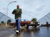 Os gráficos realmente muito decentes da GTA Triology Definitive Edition são arruinados por bugs, falhas e outras questões técnicas (Imagem: Rockstar Games)