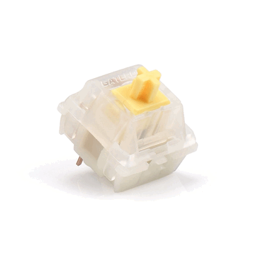 Gateron Caps Milky Yellow switches. (Fonte da imagem: KBDfans)