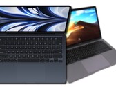 O 2022 Apple MacBook Air com M2 ganha uma luta injusta contra o MacBook Air 2019 baseado na Intel. (Fonte de imagem: Apple &amp; Notebookcheck - editado)
