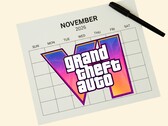 Página do calendário de novembro de 2026 com o logotipo do GTA 6 (Fonte da imagem: Rockstar Games com edições)