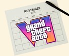 Página do calendário de novembro de 2026 com o logotipo do GTA 6 (Fonte da imagem: Rockstar Games com edições)