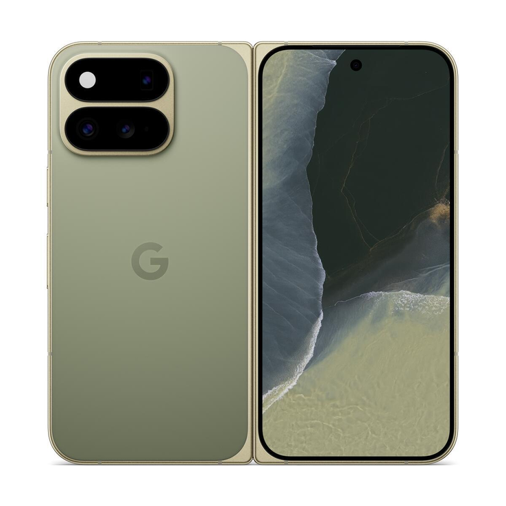O Pixel 11 Pro Fold na cor Olive