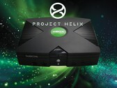Console Xbox original mostrado com o logotipo do Project Helix