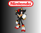 Shadow the Hedgehog abaixo do logotipo da Nintendo (Fonte da imagem: Sega, Nintendo of America com edições)