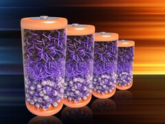 Uma representação das novas baterias (Fonte da imagem: os pesquisadores; cortada)