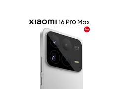 Renderização não oficial do Xiaomi 16 Pro Max mostrando dois novos sensores de câmera e a marca Leica. (Fonte da imagem: Ace100xd)