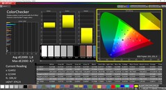 CalMAN ColorChecker calibrado (DCI P3 target color space)