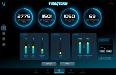 FireStorm Utility - Configurações de desempenho