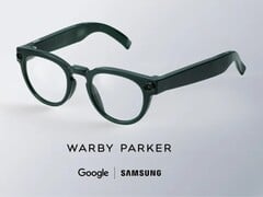Edição Warby Parker dos óculos “ Galaxy ”, desenvolvidos pela Samsung e pelo Google.
