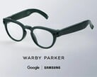 Edição Warby Parker dos óculos “ Galaxy ”, desenvolvidos pela Samsung e pelo Google.