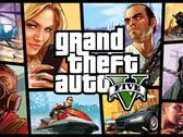 Tela de título do GTA 5.
