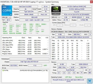 HP Envy 17 cg1356ng - HWInfo